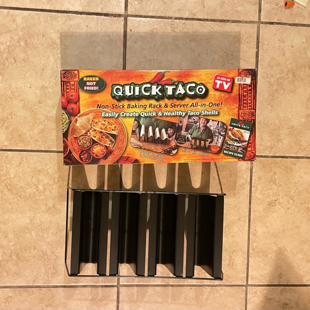 Quick Taco Non-Stick Baking Rack &Server All-in-One
